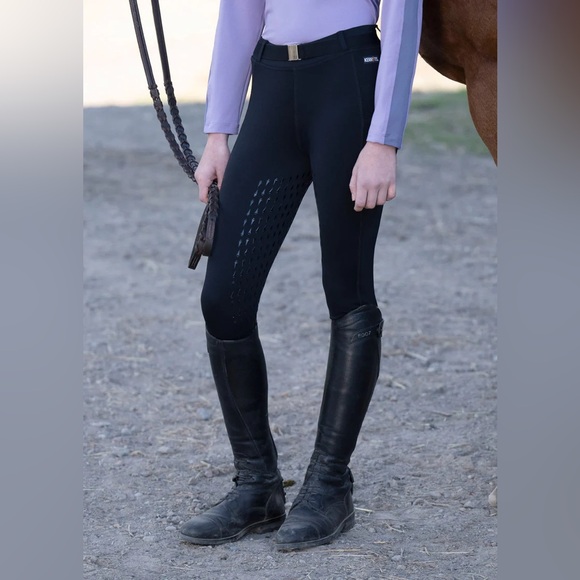 Kerrits Other - Kerrits Kids Coolcore Silicone Full Leg Riding Tech Tight Equestrian Pant Large